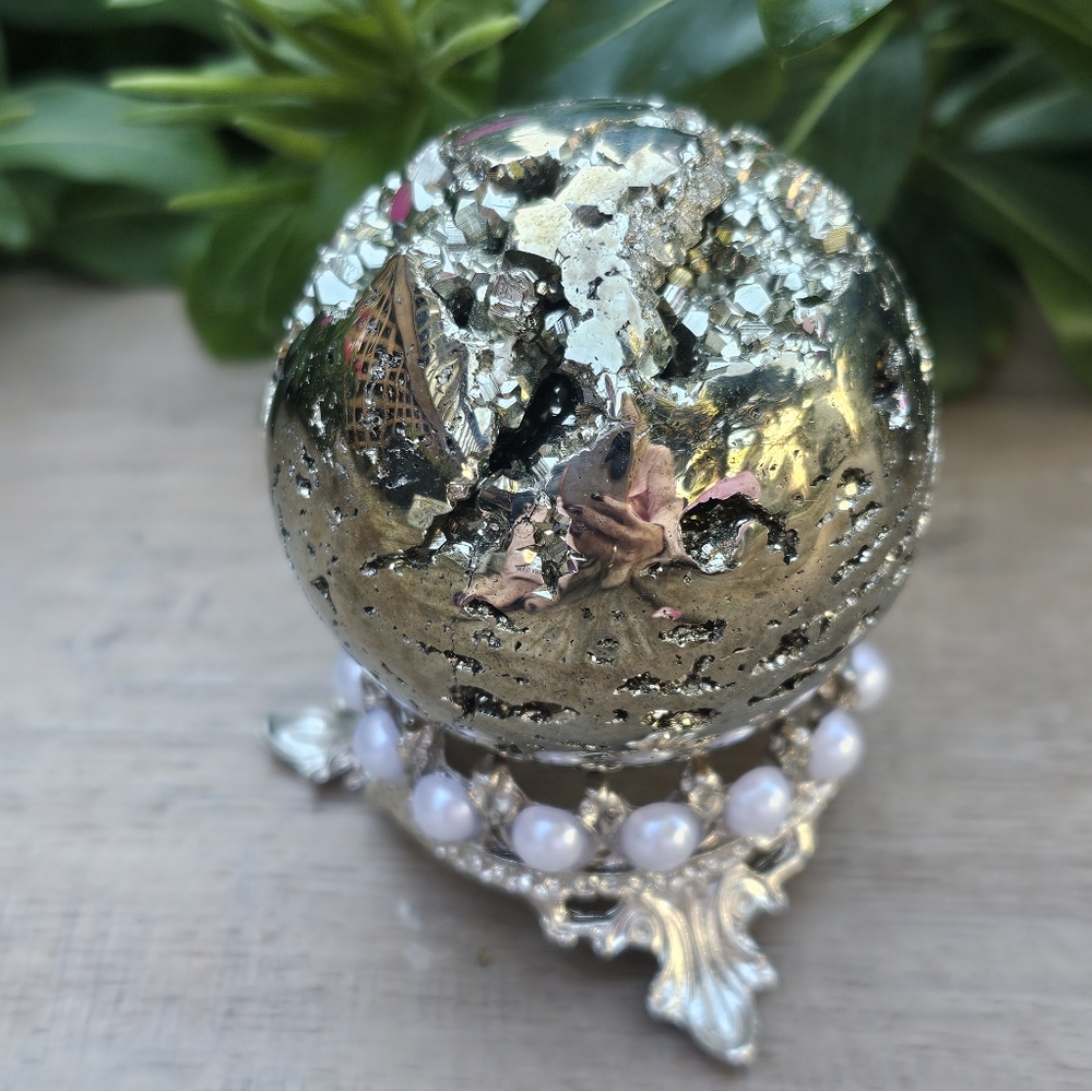 Pyrite Crystal Sphere